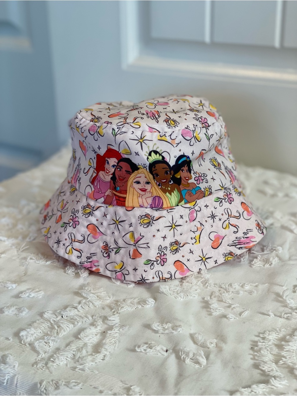 Gymboree Pink Disney Princess Floral Bucket Hat for Kids